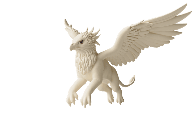 The Above griffin — guardian mascot